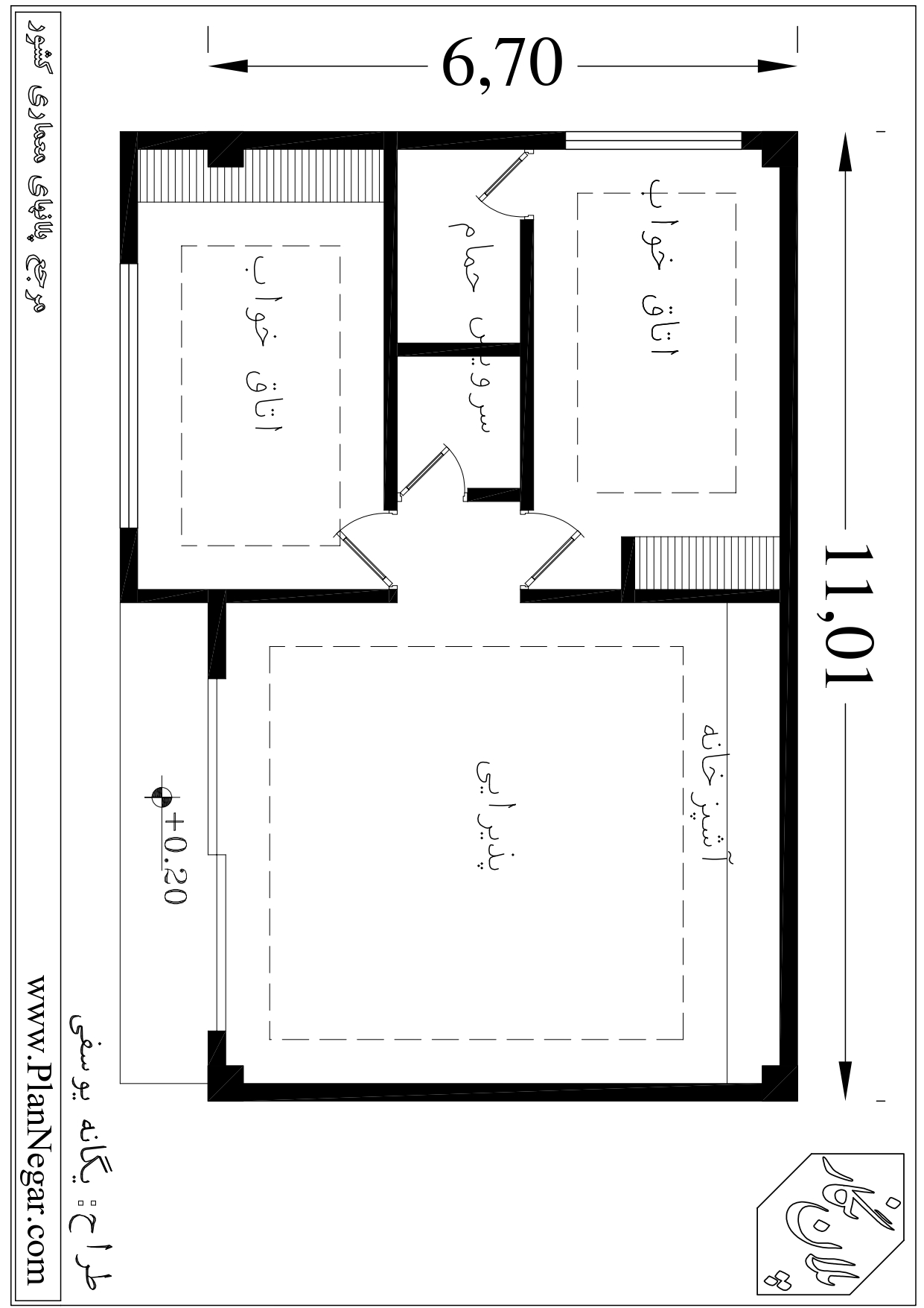 پلان مسکونی 7*11